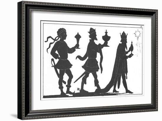 Silhouette of the Three Kings-English-Framed Giclee Print