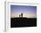 Silhouette of Two People at the Archaeological Area, Kish, Iraq, Middle East-Nico Tondini-Framed Photographic Print