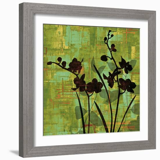 Silhouette on Green-Erin Lange-Framed Art Print