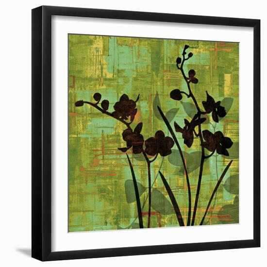 Silhouette on Green-Erin Lange-Framed Art Print