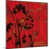 Silhouette on Red-Erin Lange-Mounted Art Print