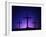 Silhouetted Crosses Against Star-Filled Sky-Chris Rogers-Framed Photographic Print