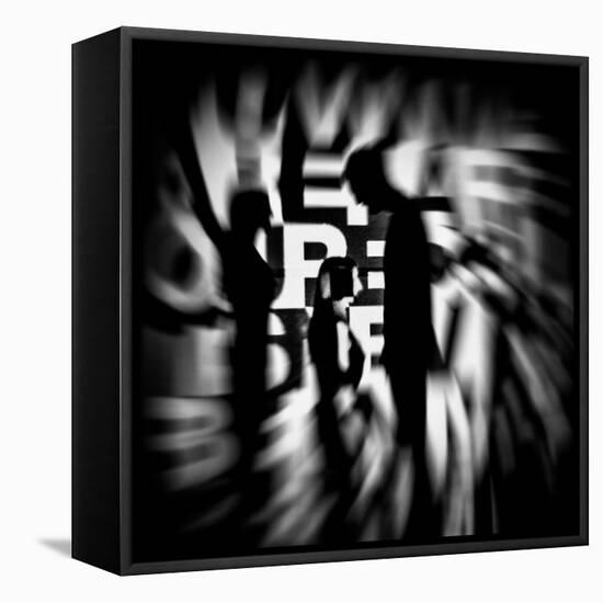 Silhouetted Figures-Rory Garforth-Framed Premier Image Canvas