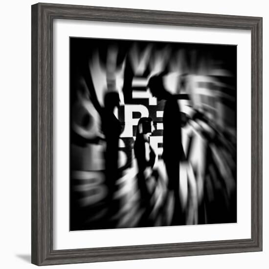 Silhouetted Figures-Rory Garforth-Framed Photographic Print