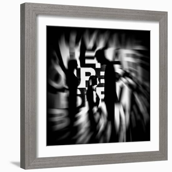 Silhouetted Figures-Rory Garforth-Framed Photographic Print