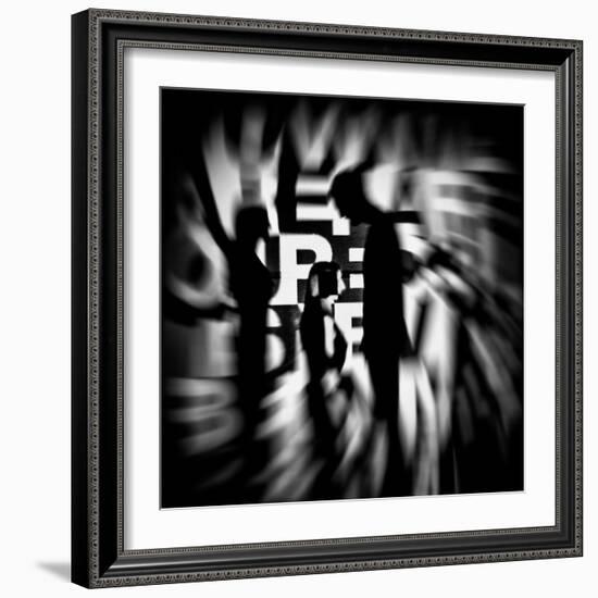 Silhouetted Figures-Rory Garforth-Framed Photographic Print