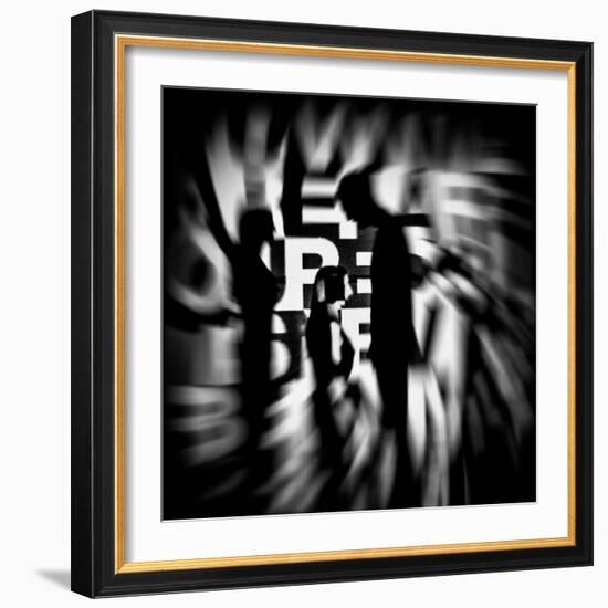 Silhouetted Figures-Rory Garforth-Framed Photographic Print