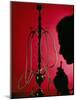 Silhouetted Man Smoking Cannabis From a Pipe-Tek Image-Mounted Photographic Print