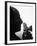 Silhouetted Profile of Photographer Alfred Eisenstaedt with a Camera-Alfred Eisenstaedt-Framed Premium Photographic Print