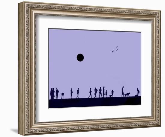 Silhouettes and Gulls 8-Adrian Campfield-Framed Giclee Print