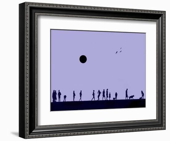 Silhouettes and Gulls 8-Adrian Campfield-Framed Giclee Print