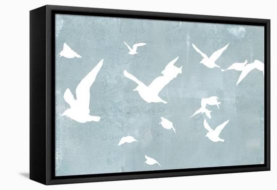 Silhouettes in Flight I-Jennifer Goldberger-Framed Stretched Canvas
