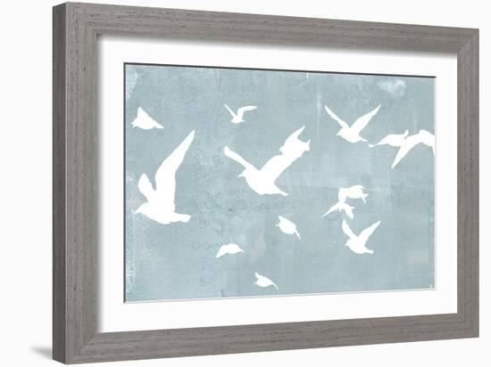 Silhouettes in Flight I-Jennifer Goldberger-Framed Premium Giclee Print