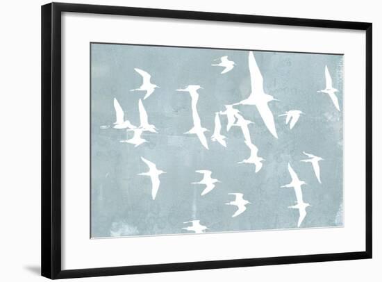 Silhouettes in Flight II-Jennifer Goldberger-Framed Art Print