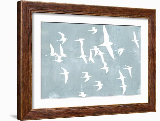 Silhouettes in Flight II-Jennifer Goldberger-Framed Art Print