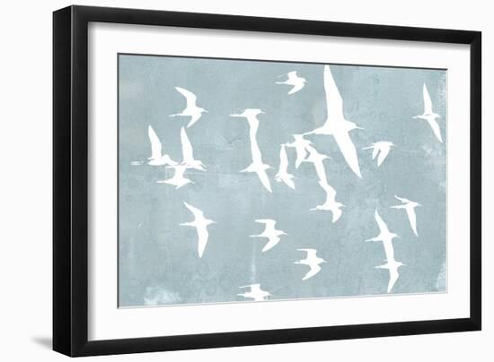 Silhouettes in Flight II-Jennifer Goldberger-Framed Art Print