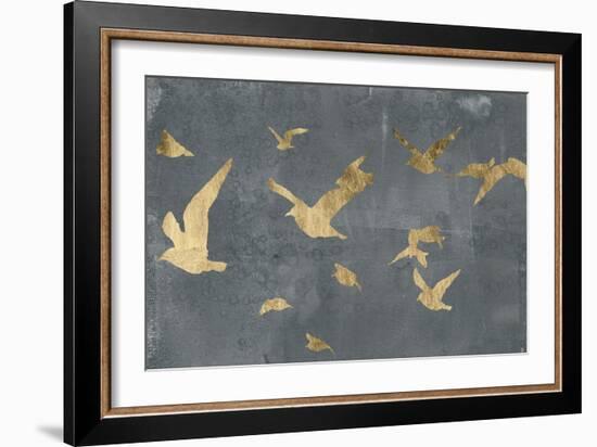 Silhouettes in Flight III-Jennifer Goldberger-Framed Art Print