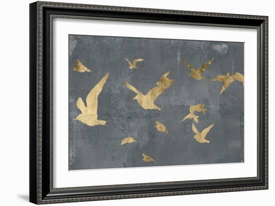 Silhouettes in Flight III-Jennifer Goldberger-Framed Art Print