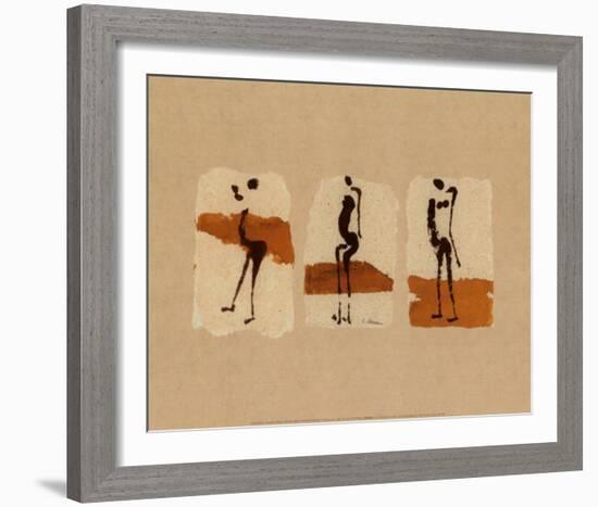 Silhouettes of Africa-Charlotte Derain-Framed Art Print