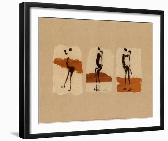 Silhouettes of Africa-Charlotte Derain-Framed Art Print