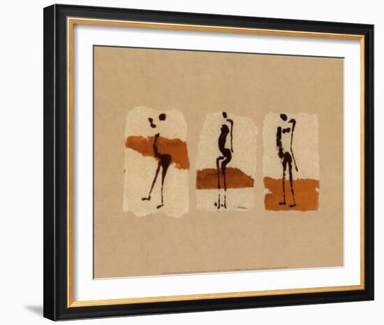 Silhouettes of Africa-Charlotte Derain-Framed Art Print