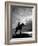 Silhouettes of Cowboy Mounted on Horse-Allan Grant-Framed Photographic Print