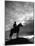 Silhouettes of Cowboy Mounted on Horse-Allan Grant-Mounted Photographic Print