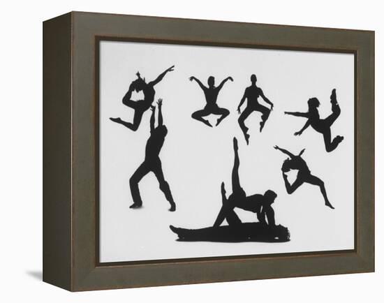 Silhouettes of Dancers Diane Sinclair and Ken Spaulding-Gordon Parks-Framed Premier Image Canvas