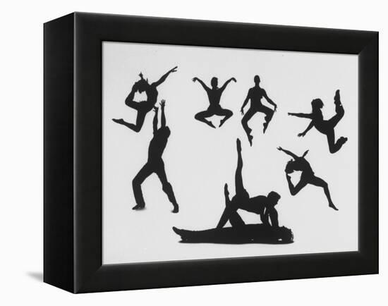 Silhouettes of Dancers Diane Sinclair and Ken Spaulding-Gordon Parks-Framed Premier Image Canvas