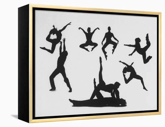 Silhouettes of Dancers Diane Sinclair and Ken Spaulding-Gordon Parks-Framed Premier Image Canvas