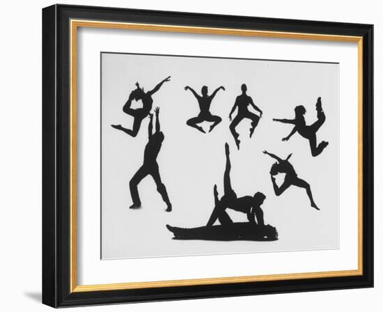 Silhouettes of Dancers Diane Sinclair and Ken Spaulding-Gordon Parks-Framed Premium Photographic Print