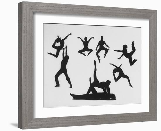 Silhouettes of Dancers Diane Sinclair and Ken Spaulding-Gordon Parks-Framed Photographic Print