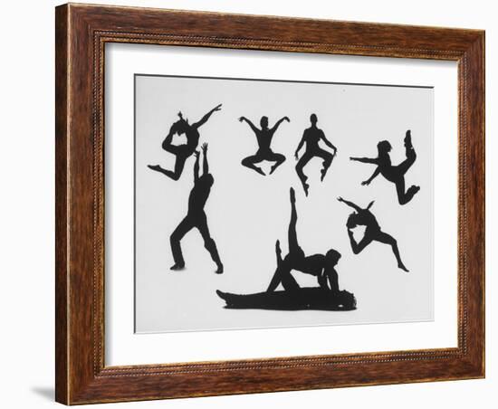 Silhouettes of Dancers Diane Sinclair and Ken Spaulding-Gordon Parks-Framed Photographic Print