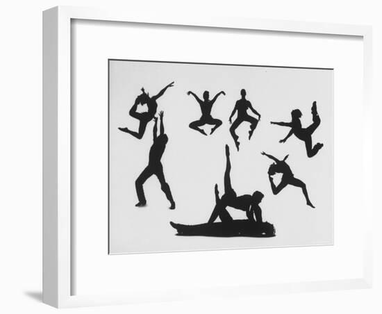 Silhouettes of Dancers Diane Sinclair and Ken Spaulding-Gordon Parks-Framed Photographic Print