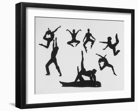 Silhouettes of Dancers Diane Sinclair and Ken Spaulding-Gordon Parks-Framed Photographic Print