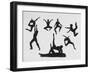 Silhouettes of Dancers Diane Sinclair and Ken Spaulding-Gordon Parks-Framed Photographic Print