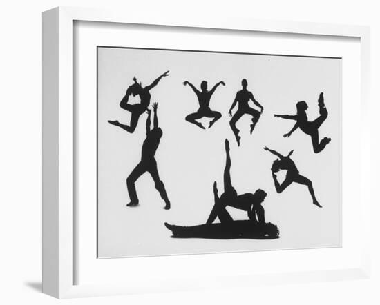 Silhouettes of Dancers Diane Sinclair and Ken Spaulding-Gordon Parks-Framed Photographic Print