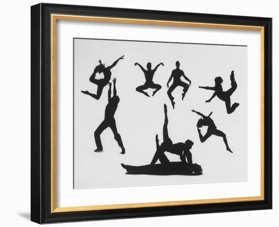 Silhouettes of Dancers Diane Sinclair and Ken Spaulding-Gordon Parks-Framed Photographic Print