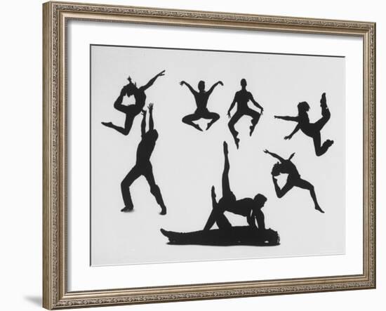 Silhouettes of Dancers Diane Sinclair and Ken Spaulding-Gordon Parks-Framed Photographic Print