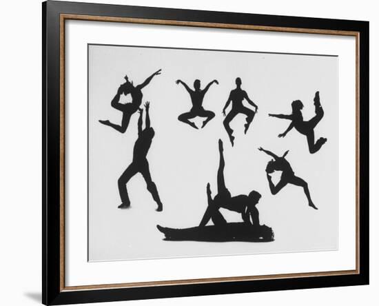 Silhouettes of Dancers Diane Sinclair and Ken Spaulding-Gordon Parks-Framed Photographic Print