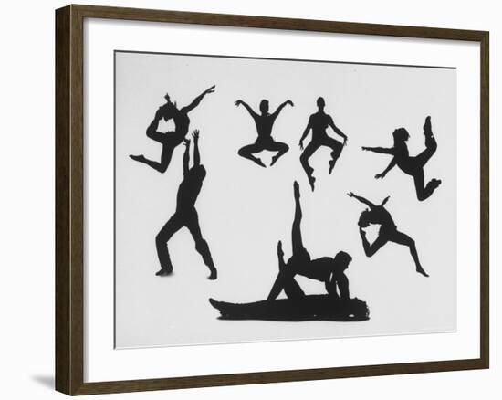 Silhouettes of Dancers Diane Sinclair and Ken Spaulding-Gordon Parks-Framed Photographic Print