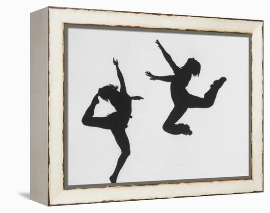 Silhouettes of Dancers Diane Sinclair and Ken Spaulding-Gordon Parks-Framed Premier Image Canvas