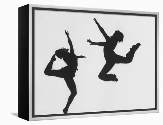 Silhouettes of Dancers Diane Sinclair and Ken Spaulding-Gordon Parks-Framed Premier Image Canvas