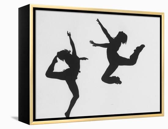 Silhouettes of Dancers Diane Sinclair and Ken Spaulding-Gordon Parks-Framed Premier Image Canvas