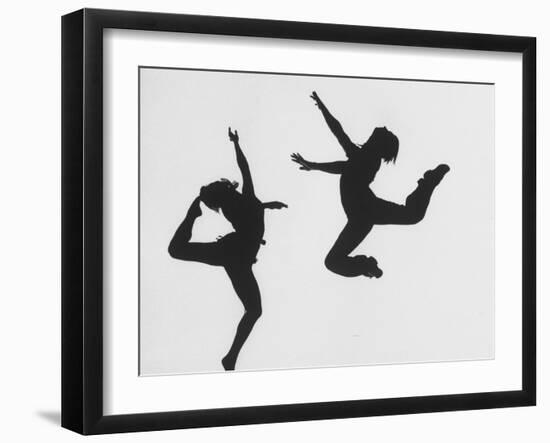 Silhouettes of Dancers Diane Sinclair and Ken Spaulding-Gordon Parks-Framed Photographic Print