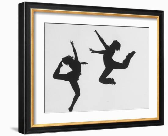 Silhouettes of Dancers Diane Sinclair and Ken Spaulding-Gordon Parks-Framed Photographic Print