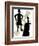 Silhouettes Of Steampunk Neo Victorians Accented By Grungy Gear-mheld-Framed Premium Giclee Print