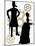 Silhouettes Of Steampunk Neo Victorians Accented By Grungy Gear-mheld-Mounted Art Print