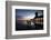 Silhouettes of surfers at Huntington Beach Pier at sunset, California, USA-Panoramic Images-Framed Photographic Print