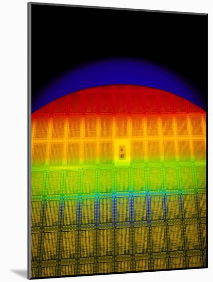 Silicon Chip Wafer-David Parker-Mounted Photographic Print